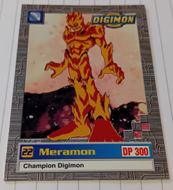 Digimon Meramon 22 Exclusive No.24 Champion Digimon 1999 Card Mint Condition - Image 1
