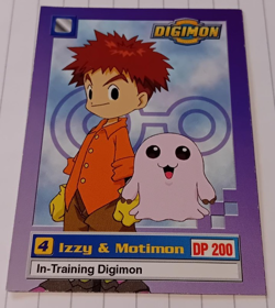 Izzy & Motimon Digimon Card 1999 In-Training Digimon Mint Condition TCG - Image 1