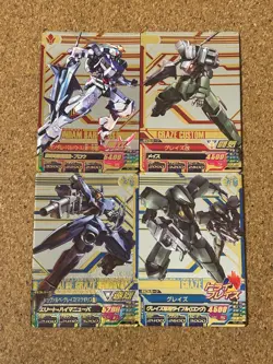 Gundam card Holo Foil anime card TRYAGE 4set - Image 1