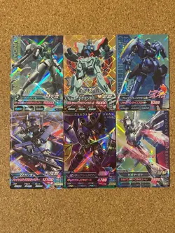 Gundam card Holo Foil anime card TRYAGE 6set - Image 1
