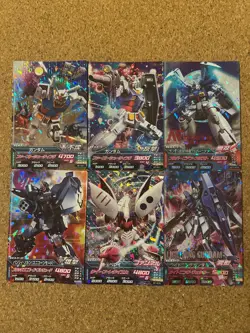 Gundam card Holo Foil anime card TRYAGE 6set - Image 1