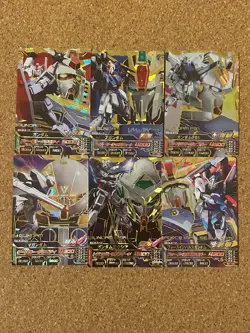 Gundam card Holo Foil anime card TRYAGE 6set - Image 1