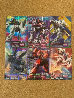 Gundam card Holo Foil anime card TRYAGE 6set - Image 1