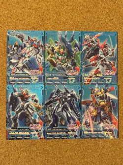 Gundam card Holo Foil anime card TRYAGE 6set - Image 1