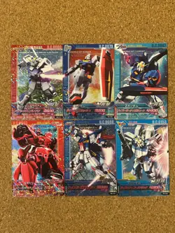 Gundam card Holo Foil anime card TRYAGE 6set - Image 1