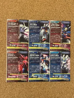 Gundam card Holo Foil anime card TRYAGE 6set - Image 2