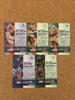Gundam card Holo Foil anime card TRYAGE 5set - Image 2