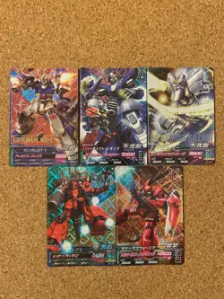 Gundam card Holo Foil anime card TRYAGE 5set - Image 1