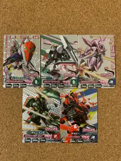 Gundam card Holo Foil anime card TRYAGE 5set - Image 1
