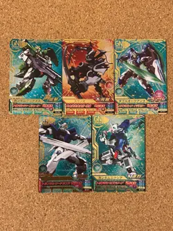 Gundam card Holo Foil anime card TRYAGE 5set - Image 1