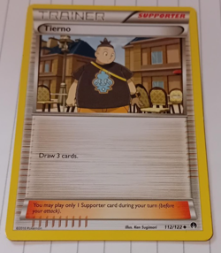 Tierno - 112/122 - Uncommon - Pokemon Trainer Card 2016 mint condition - Image 1