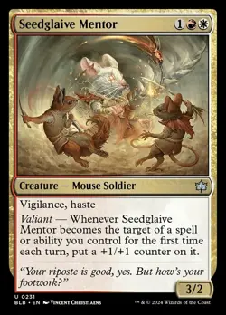 Seedglaive Mentor - Foil, Bloomburrow, Near Mint x 1 MTG - Image 1