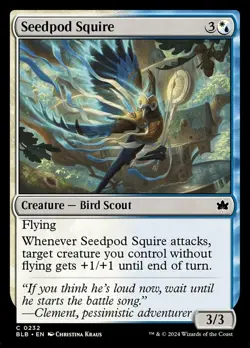 Seedpod Squire - Foil, Bloomburrow, Near Mint x 1 MTG - Image 1