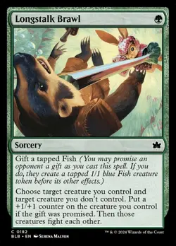 Longstalk Brawl - Foil, Bloomburrow, Near Mint x 1 MTG - Image 1