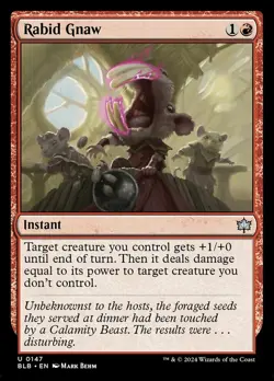 Rabid Gnaw - Foil, Bloomburrow, Near Mint x 1 MTG - Image 1