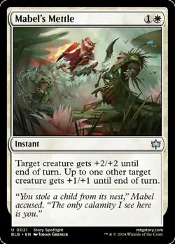 Mabel's Mettle - Foil, Bloomburrow, Near Mint x 1 MTG - Image 1