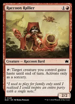 Raccoon Rallier - Foil, Bloomburrow, Near Mint x 1 MTG - Image 1
