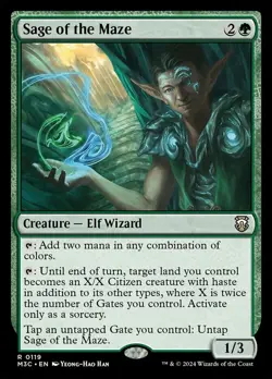 Sage of the Maze, Commander: Modern Horizons 3, Near Mint x 1 MTG - Image 1