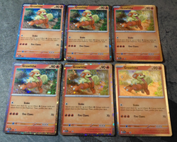 Lot of 6 Pokemon TCG Scarlet Violet Blackstar Cosmo Promo Holo Growlithe 024 NM - Image 1