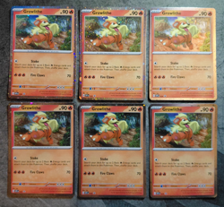 Lot of 6 Pokemon TCG Scarlet Violet Blackstar Cosmo Promo Holo Growlithe 024 NM - Image 3