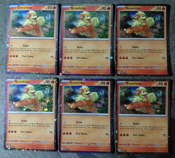 Lot of 6 Pokemon TCG Scarlet Violet Blackstar Cosmo Promo Holo Growlithe 024 NM - Image 4