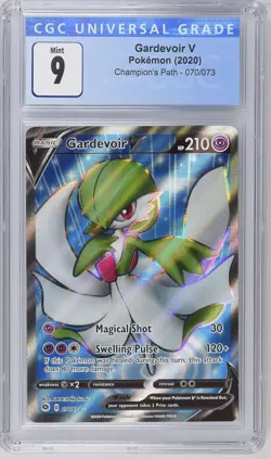 Gardevoir V Full Art 070/073 Champion's Path Mint CGC 9 Ultra Rare Pokemon 2020 - Image 1