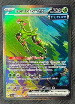 2024 Pokemon Temporal Forces 203/162 Iron Leaves Ex Special Illustration Rare - Image 1