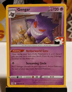 Gengar 066/196 Prize Pack Series Pokemon Play! Stamp Promo MP-LP Condition l - Image 1