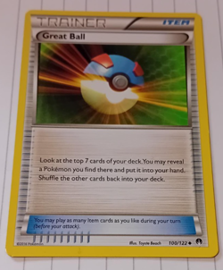 Great Ball - 100/122 - Uncommon - Pokemon Trainer Card 2016 Mint Condition - Image 1