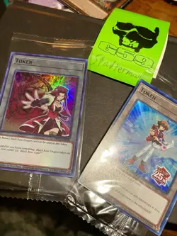 Yugioh Tcg Akiza And Black Rose Dragon Token And Jayden 2X Card Lot - Image 3