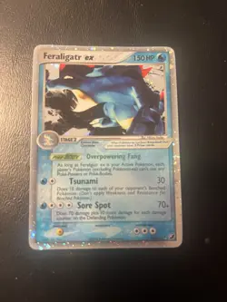 Feraligatr EX 103/115 EX Unseen Forces Holo Foil Near Mint Pokemon Card. - Image 1