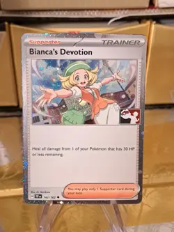 Bianca's Devotion Holo Pokemon Prize Pack Series 7 Promo Pokemon Card NM/LP - Image 1