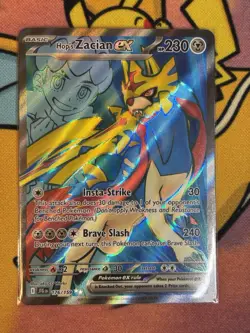Hop's Zacian ex 176/159 Full Art Journey Together Pokemon Card Mint - Image 1