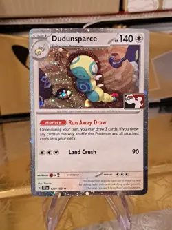 Dudunsparce Holo Pokemon Prize Pack Series 7 Promo Pokemon Card NM/LP Stamp - Image 1