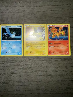 Pokemon Card MP Holo Articuno 27/99,Zapdos 41/99,Moltres 14/99 Next Destinies NM - Image 1