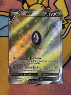 Celebi V 160/198 Full Art Ultra Rare Chilling Reign Pokemon Card Mint - Image 1