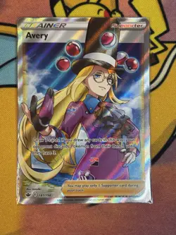 Avery 187/198 Full Art Ultra Rare Chilling Reign Pokemon Card Mint - Image 1