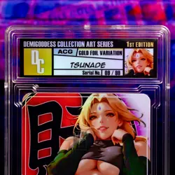 Tsunade Waifu Card Encased #/99 Gold Demigoddess Collection SLAB ACG Naruto - Image 3
