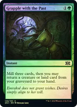 Grapple with the Past Double Masters 2022 MTG MAGIC INSTANT FOIL - Image 1