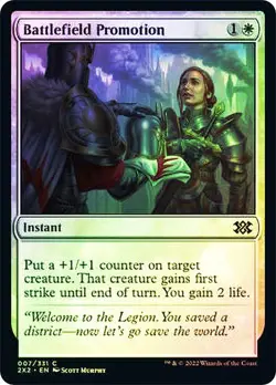 Battlefield Promotion Double Masters 2022 MTG MAGIC INSTANT FOIL - Image 1