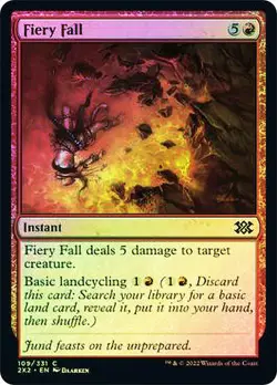 Fiery Fall Double Masters 2022 MTG MAGIC INSTANT FOIL - Image 1