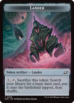 Drone 0003 - Lander 0006 ~ Token Double Sided NM MTG Edge of Eternities - Image 2