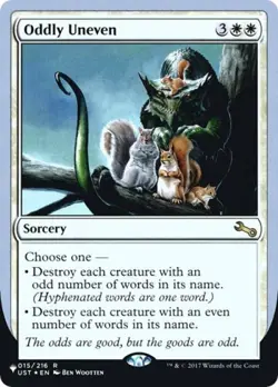 Oddly Uneven -Foil Medium Play MTG The List - Image 1