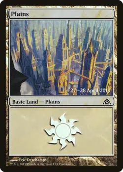 Plains (Dragon's Maze) -Foil Medium Play MTG Promos: Prerelease Cards - Image 1