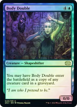 Body Double Double Masters 2022 MTG MAGIC CREATURE SHAPESHIFTER FOIL - Image 1