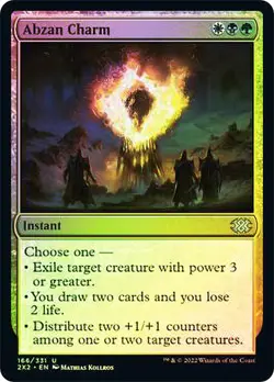 Abzan Charm Double Masters 2022 MTG MAGIC INSTANT FOIL - Image 1