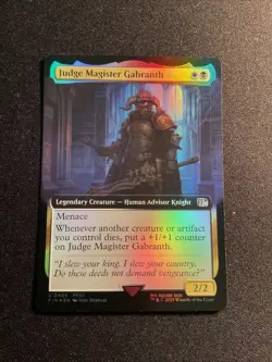 MTG - Judge Magister Gabranth (Extended Art Foil) FIN 0495 - Near Mint - Image 1