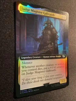 MTG - Judge Magister Gabranth (Extended Art Foil) FIN 0495 - Near Mint - Image 2