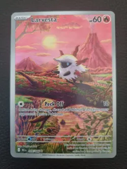 Larvesta 099/086 Illustration Rare Holo Black Bolt POKEMON TCG S&V BLK EN NM/M - Image 1