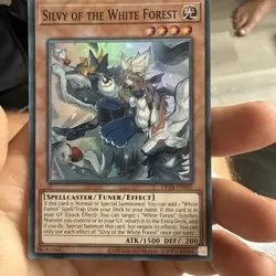 YuGiOh! Silvy of the White Forest OP28-EN005 Super Rare Near Mint - Image 1